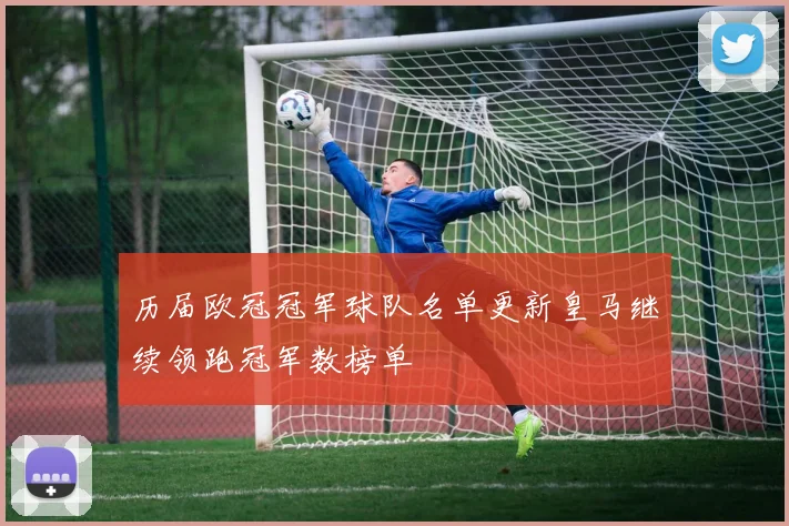 历届欧冠冠军球队名单更新皇马继续领跑冠军数榜单